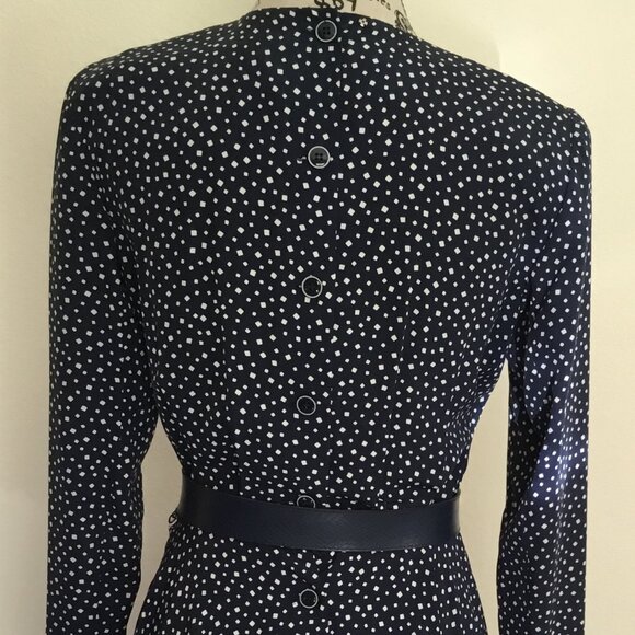 Liz Claiborne Navy and White Dress - Picture 3 of 8